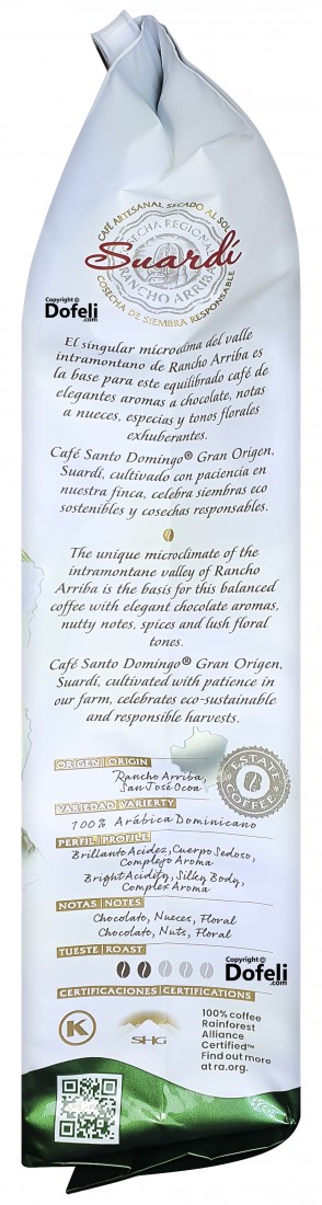 Three Dominican ground coffees combined in one set: Suardí, Gran Sierra, and Perla Roja, all locally crafted.